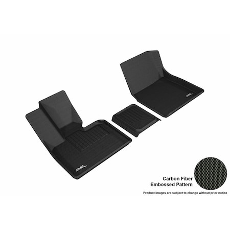 3D Maxpider kagu R1 Floor Mat for 2014-2018 BMW I3 - Black, 3 Piece, 3PK L1BM09411509